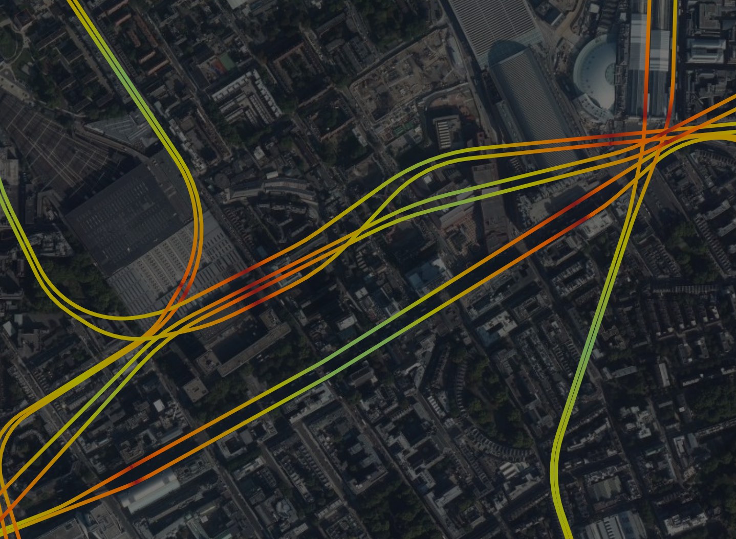 Velocity profiles of the London underground