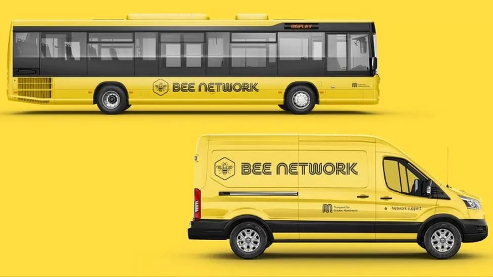 The distinct Bee network branding