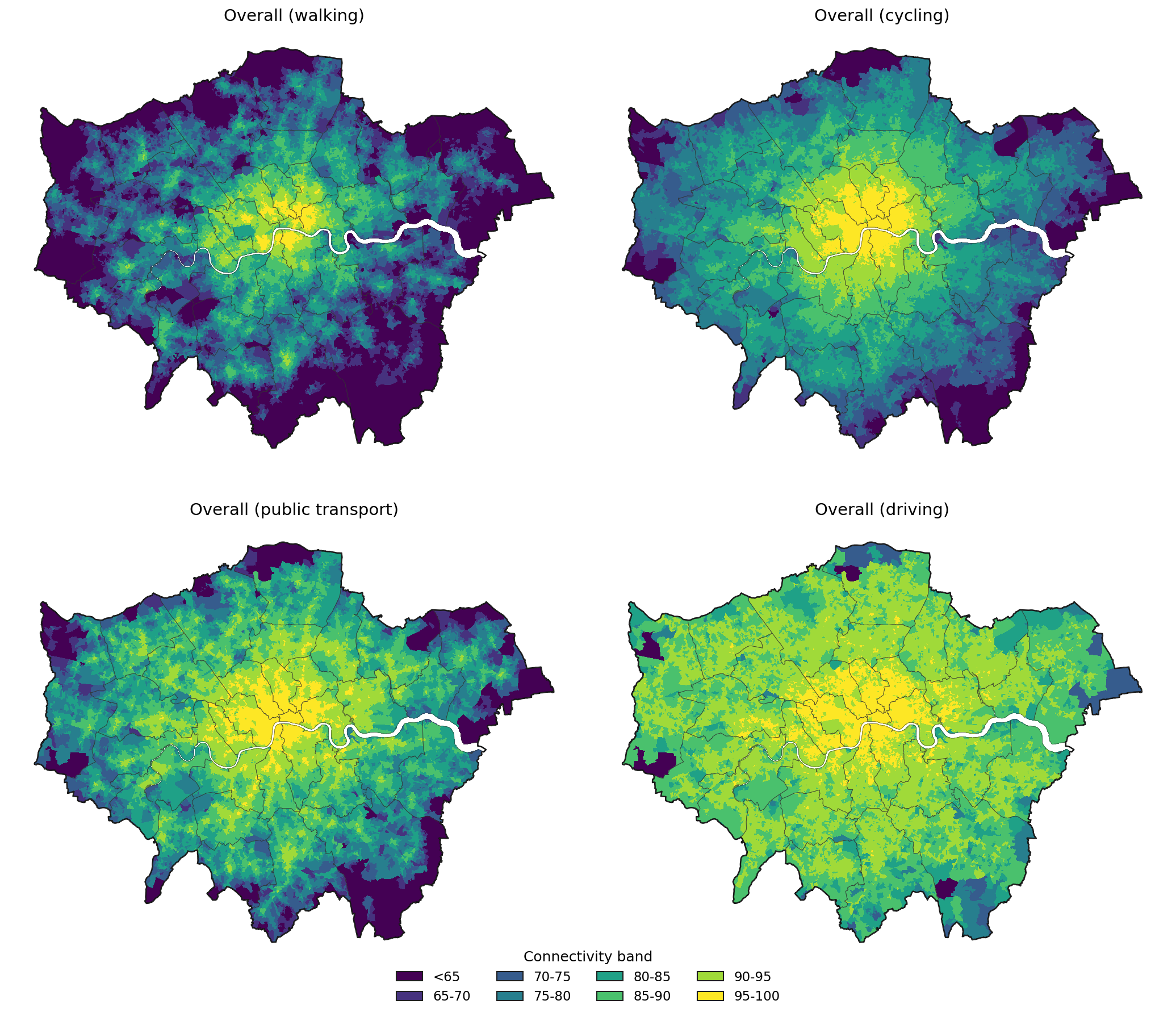 Connectivity by mode