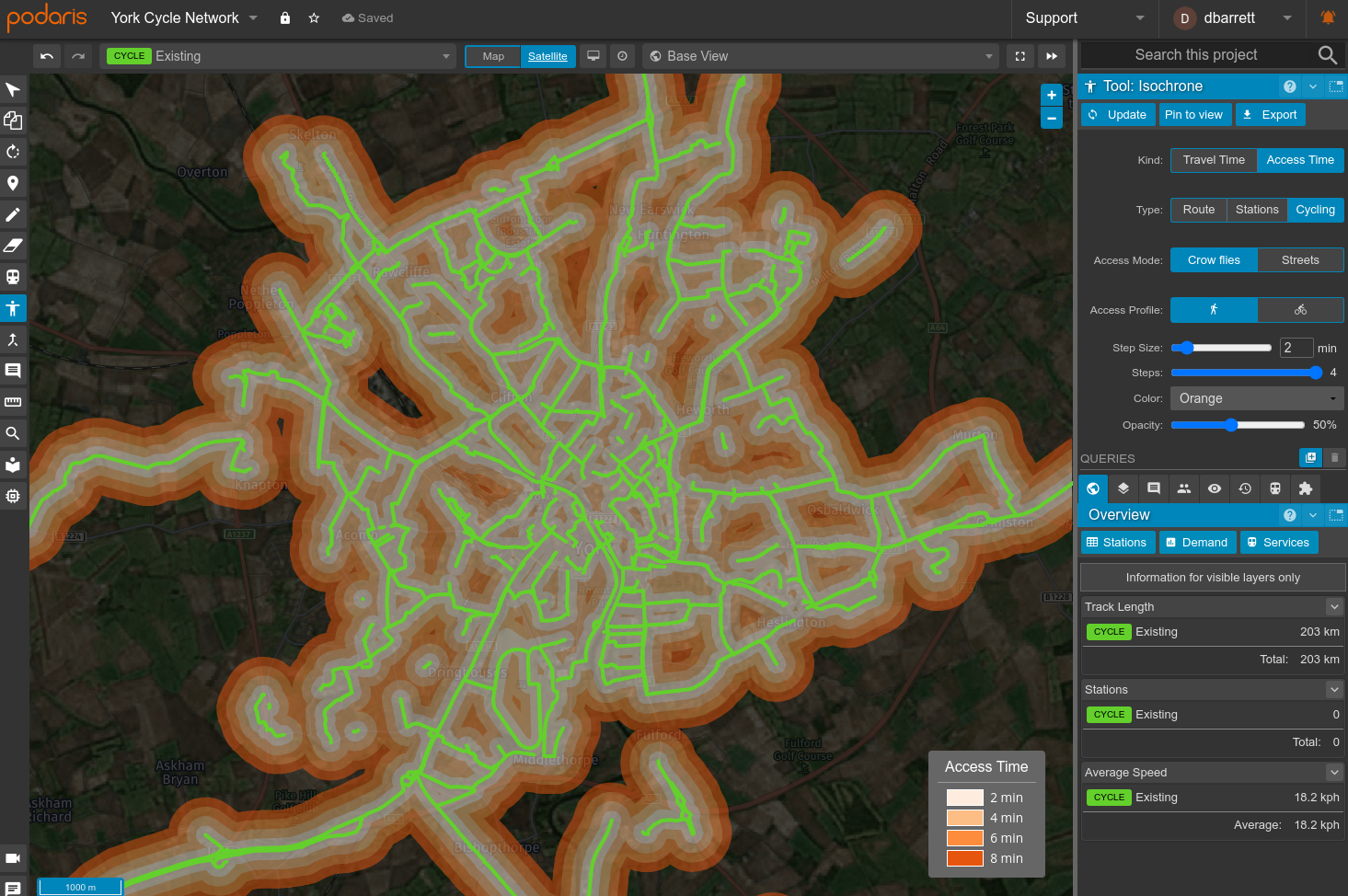 York Cycle Network Analysis