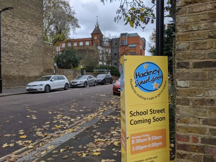 School streets implemented in Hackney, London