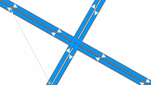 Creating cloverleaf junctions