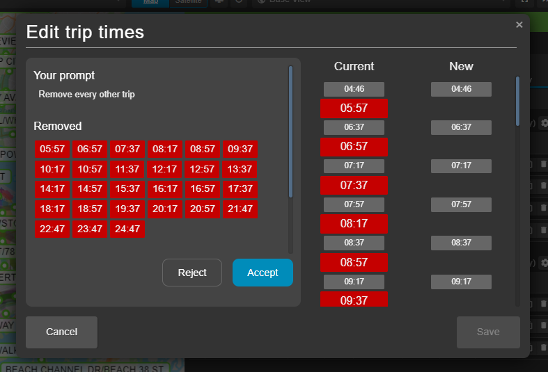 AI Powered Trip Editing in Podaris