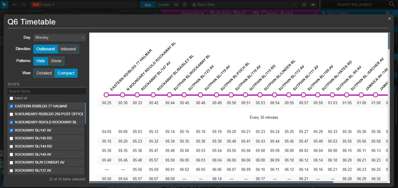 Generating timetables from GTFS feeds.