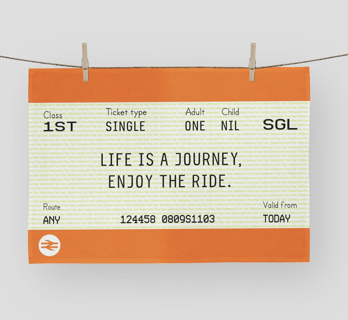 Train Ticket Towel